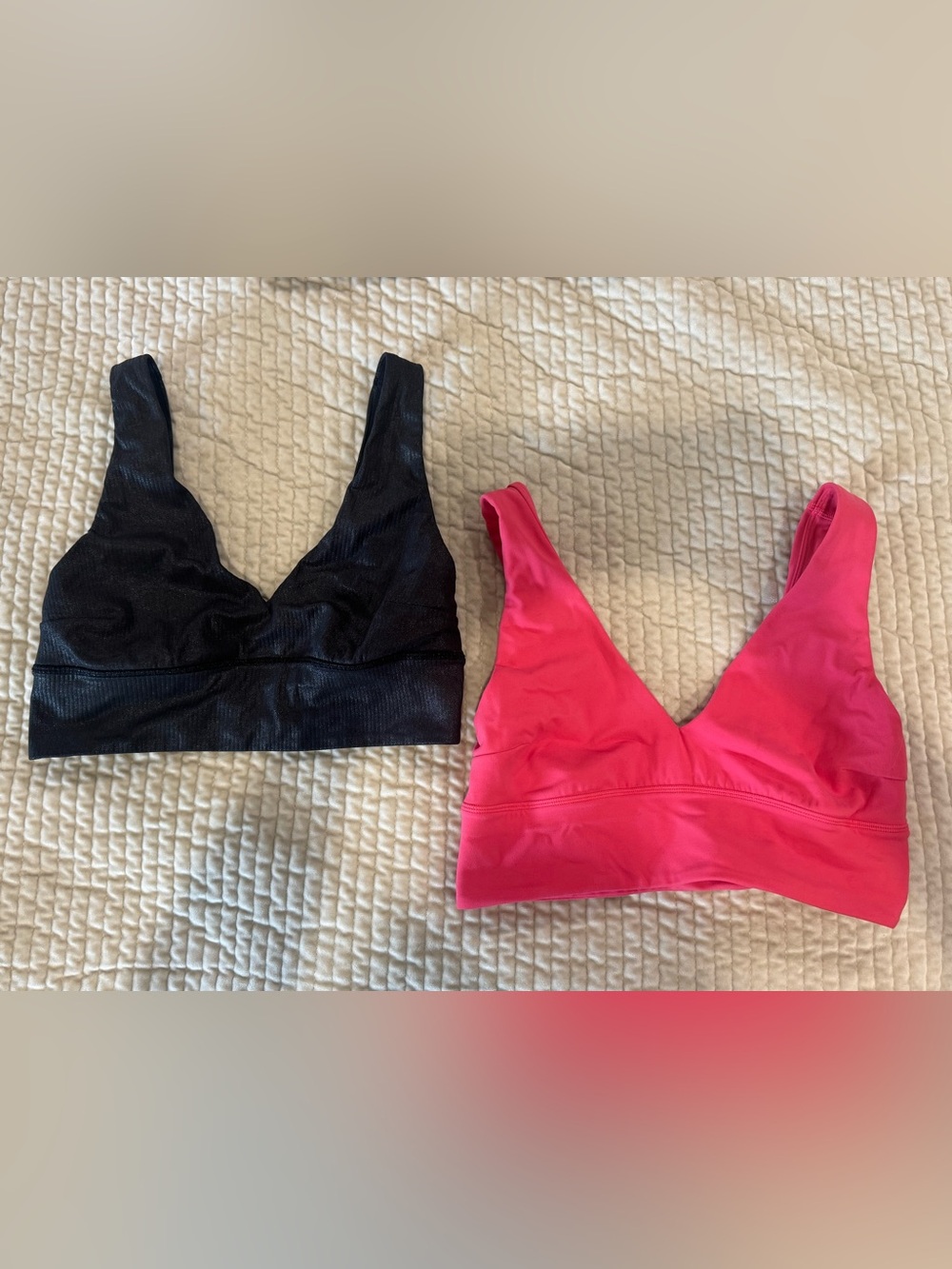 Set of 2 Lululemon Align V-Neck bra size 8 C/D